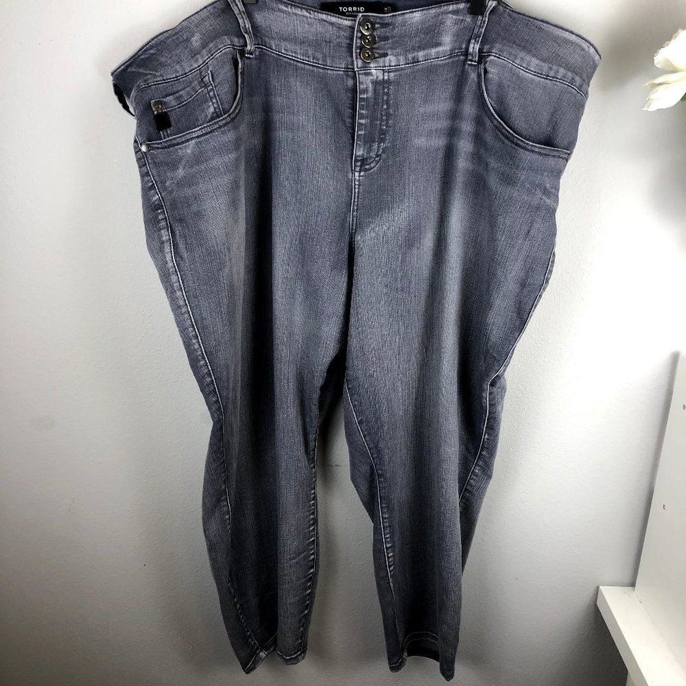 Torrid gray jegging capris